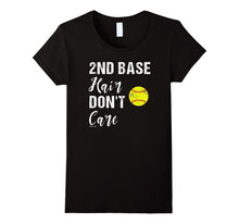 2nd Base Hair Don't Care Softball T Shirt