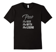 2017 Paw the Man Myth Legend Shirt Best Papa Father Grand Pa