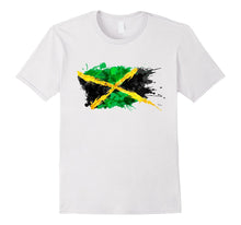 Jamaica Splash Flag Tourist T-Shirt