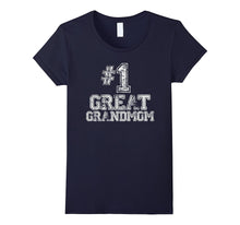 #1 Great Grandmom T Shirt - Number One Grandmother Gift Tee