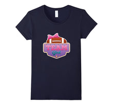Gender Reveal Football Team Girl Tee Shirt Pink or Blue Love