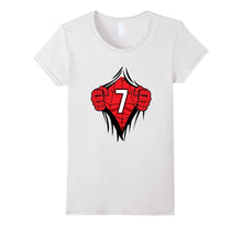 Superhero Birthday Shirt 7 Year Old Tshirt Girls Boys Comic