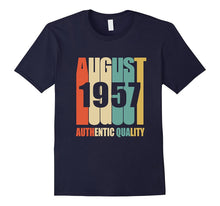 Retro August 1957 T-Shirt 60 Yrs Old Bday 60th Birthday Tee