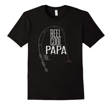 Mens REEL COOL Fishing Dad Shirt Funny Fathers Day Gift Fisherman