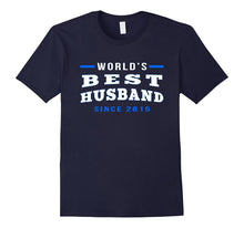 Mens World's Best Husband Since 2015 Anniversary Gift T-Shirt