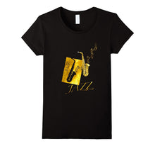 Jazz Saxophone Tshirt Gold