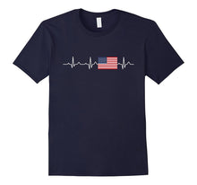 Heartbeat USA Flag Tshirt Independence Day