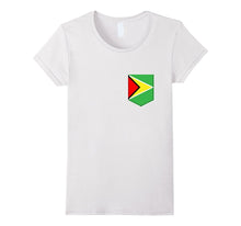 Guyanese Guyana Flag Shirt -  Pocket Caribbean T Shirt