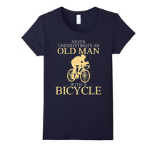 Men's Never Underestimate an Old Man With a Bicycle T-Shirt