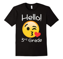 3rd Grade Back to School Hello Third Grade Emoji T-Shirt