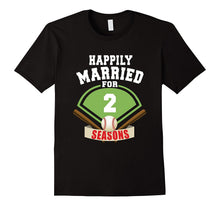 2nd Wedding Anniversary T-Shirt Baseball Couple Gift Shirt