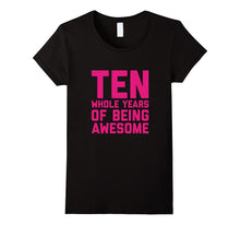 10th Birthday Shirt Gift Girls Age 10 Ten Year Old Girl Tee