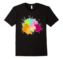 Colorful Paintball Splatter T-Shirt | Artistic Paint Tee