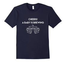 Cheers! A Baby Is Brewing-Funny Expectant Dad Beer T-Shirt