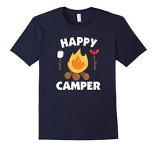 Happy Camper T-Shirt Funny Campfire Roasting Marshmallows