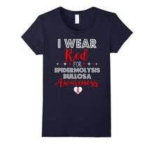 I Wear Red for Epidermolysis Bullosa Awareness Support Shirt