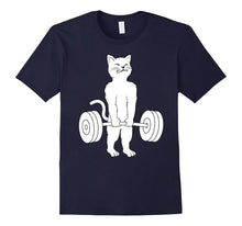 Cat Deadlift T-Shirt - Powerlifting Kitty Tee Shirt