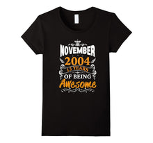 13th Birthday Awesome November 2004 T-Shirt, Birthday Gift
