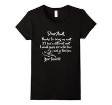 Dear Aunt Thanks for Being My Aunt T-Shirt