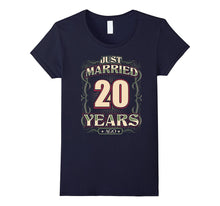 20th Wedding Anniversary Shirt Just Married 20 Years Ago