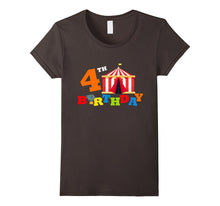 4th. Birthday Circus Kids Children Funny T-Shirt Balloons
