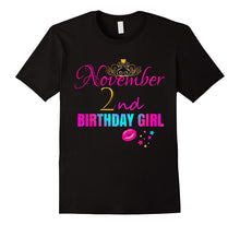 GIRLY CUTE: November 2nd Birthday Girl Party Women Shirt