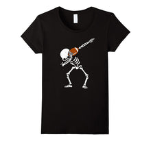 Halloween Dabbing Skeleton FOOTBALL T-Shirt Dab Soccer Ball