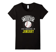Funny Baseball Legends Are Created in January T-Shirt Meme