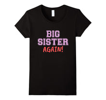 Big Sister Again Kids Shirt - Cute Pink & Red Girls T-Shirt