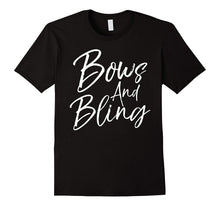 Bows and Bling Shirt Cheer Funny Cheerleader Tee