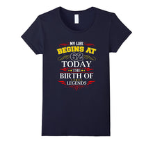 My Life Begins at 62 T-Shirt, Adult 62th Birthday Shirt