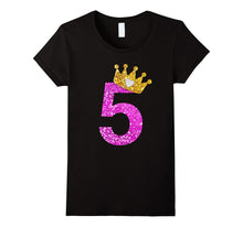 5th Birthday Shirt Princess Crown