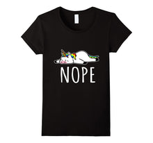 Nope Not Today T-Shirt Funny Tired & Lazy Unicorn Tee