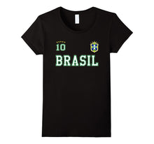 2 SIDED Brazil Soccer Tshirt With Number 10 Sports Appareal