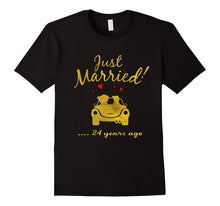 24th Wedding Anniversary T-Shirt Just Married 24 Yrs Ago Tee