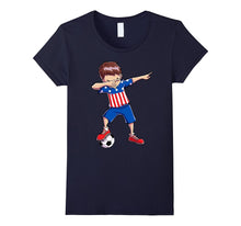 Soccer Dabbing T Shirt Dab USA Flag Dance Funny Football Boy