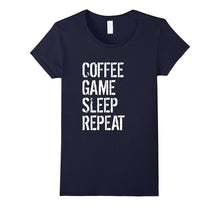 Funny Gamer Gift Shirt - Coffee Game Sleep Repeat T-Shirt