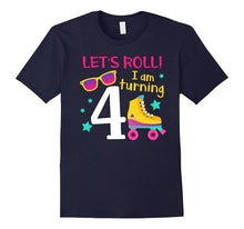 Let's Roll I'm Turning 4 T-Shirt Roller Skating Birthday
