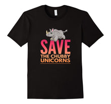 Save the Chubby Unicorns Teens Funny Rhino Gift T-Shirt