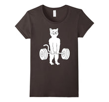 Cat Deadlift T-Shirt - Powerlifting Kitty Tee Shirt