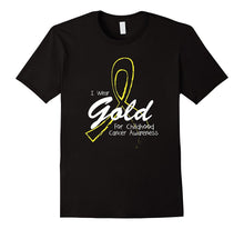 I Wear Gold Childhood Cancer Awareness Support Tshirt