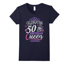 50th Birthday Queen Shirt Celebrating Party Crown Bday Gift