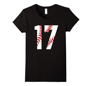 #17 Baseball 17th Birthday Seventeen Baseball Mom T-Shirt