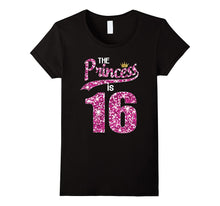 16th Birthday Princess T-Shirt, Birthday Gifts Teenger Girls