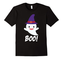 Cute Ghost Little Witch Boo Pumpkin Halloween Funny T-Shirt