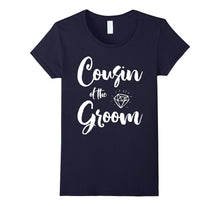 Bridal Party T-Shirts Cousin of the Groom Purple Diamond