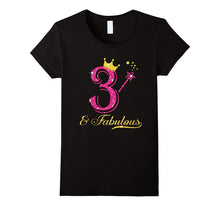 3rd Birthday Girl Fabulous Princess Shirt