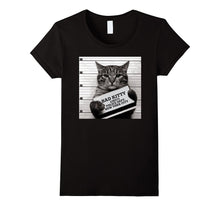 Mugshot T Shirt- Mr Furrypants Kitty Cat Nip Made Me Do It