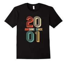 Awesome Since 2001 T-Shirt 16 Yrs Old Bday 16th Birthday Tee