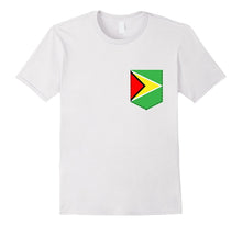 Guyanese Guyana Flag Shirt -  Pocket Caribbean T Shirt